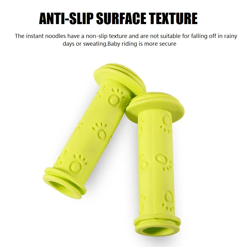 2 Pcs Rubber Bike Bicycle Handle Bar Grips Anti-slip Waterproof Tricycle Scooter Handlebar For Kids Child Cycling Handle Bars