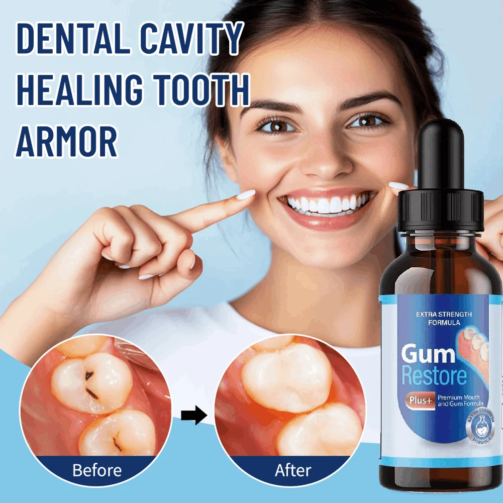 Extra Strength Gum Repair Gel Soothe Sensitive Sore Gums Remove Tartar Teeth Stain Deep Cleaning Dental Repair Serum Oral Care