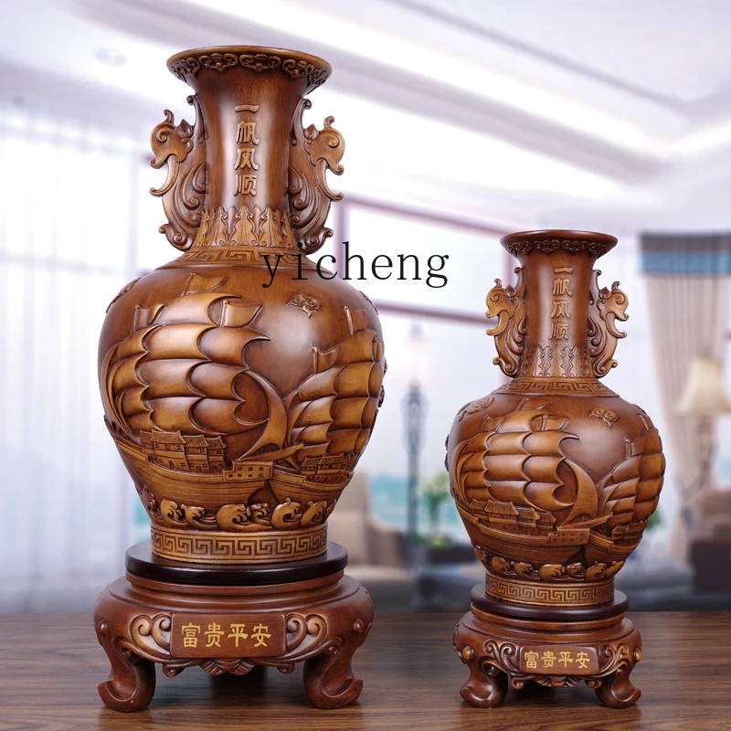 

TQH Living Room Wine Cabinet TV Cabinet Two Sides Hallway Decoration Housewarming Home Decoration Gift