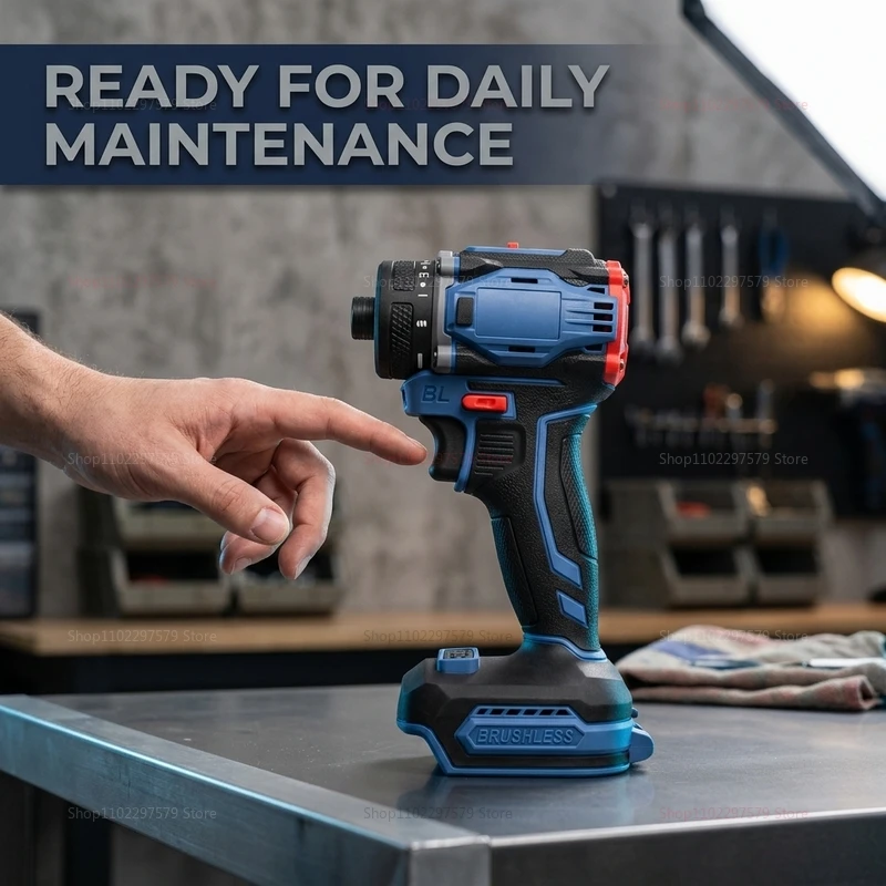 Brushless Electric Screwdriver 1/4 Inch 4000RPM Dual Speed Cordless Drill Battery for Home DIY Furniture Assembly and Repairs - view 6