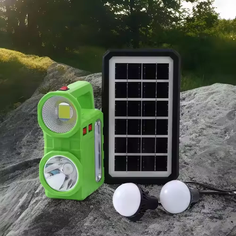 Portable Camping Solar Energy Emergency Lighting 5 in 1 Mobile USB LED Rechargeable Flashlights SOS Bulbs