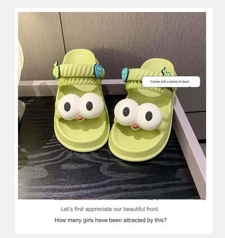 Summer Cartoon Women Slippers Indoor Casual Soft Soled Slides Shoes Outdoor Beach Thick Bottom Walking Sandals