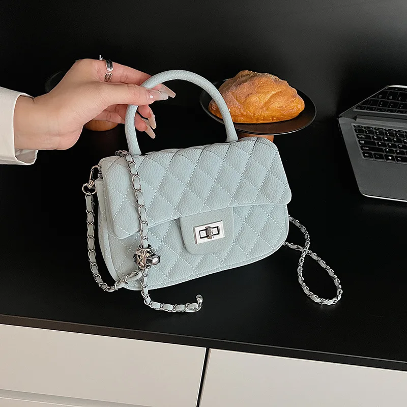 

Стеганая женская сумка в стиле Chanel 2025 года, минималистичный кошелек через плечо, модная сумка