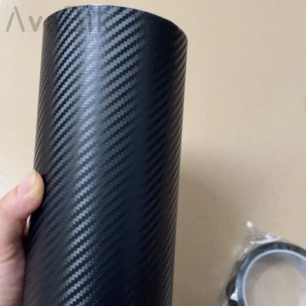 

3D matte Forged Carbon Fiber Film DIY Vinyl car Wrap foil Anti-scratch Waterproof Car Interior Trim Sticker Exterior Accessories