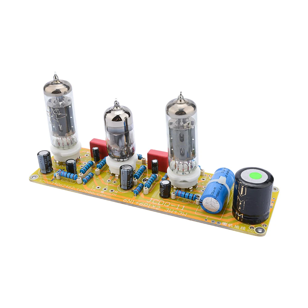 

AIYIMA 6N1+6P1 Valve Stereo Amplifier Board Vacuum Tube Amplifiers Filament AC Power Supply + 3pcs Tubes 1PCS