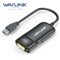 Wavlink USB 3.0 to DVI External Video Card Graphic Display Adapter Supports 2048x1152 Resolution For Widows and Mac Laptops