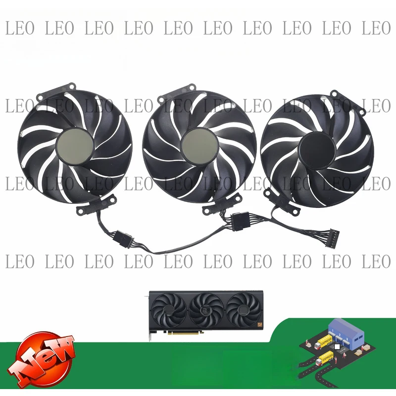 

SS 90MM CF9015U12D Graphics card fan for ASUS PROART RTX4070TIS 4070S 4080 4060TI