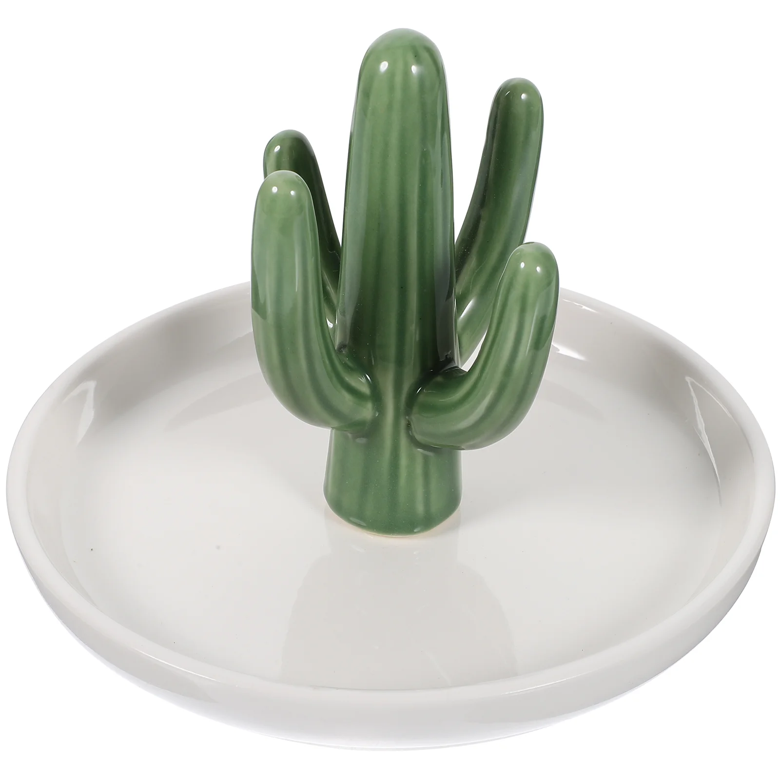 

Cactus Jewelry Tray Seashell Organizers Trinket Ring Display Dish Decorative Desktop