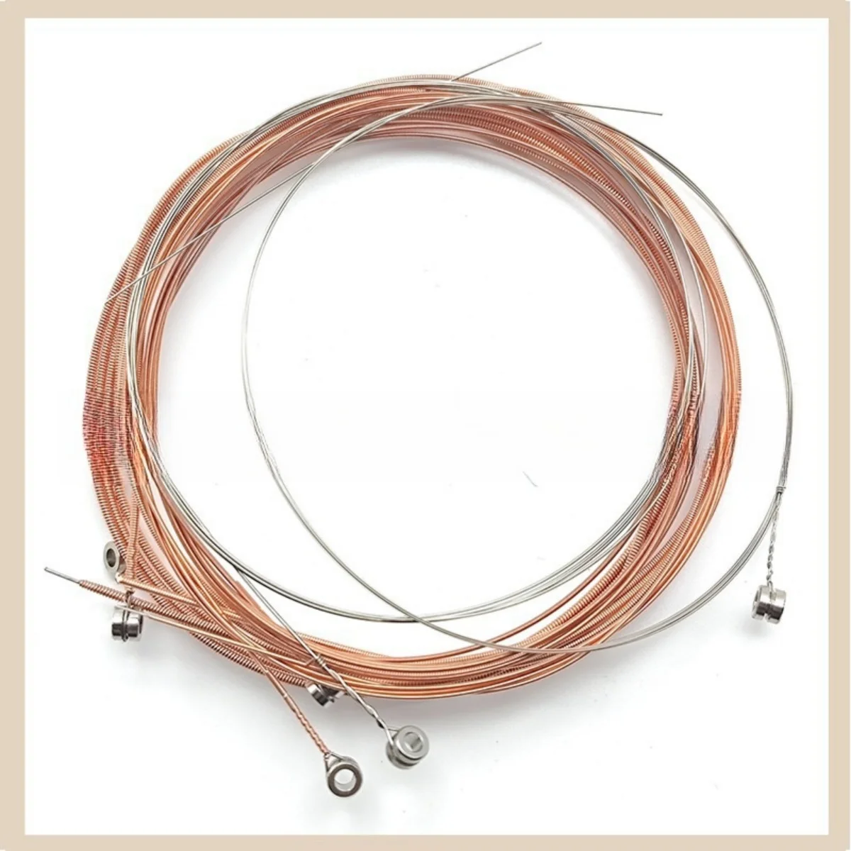 Miwayer 1 Satz/6 Saiten AG01 Akustikgitarrensaiten – hochwertiger Stahlkern, beschichtete Kupferlegierung umsponnen / für Gitarrensaiten ersetzen – Detail 6