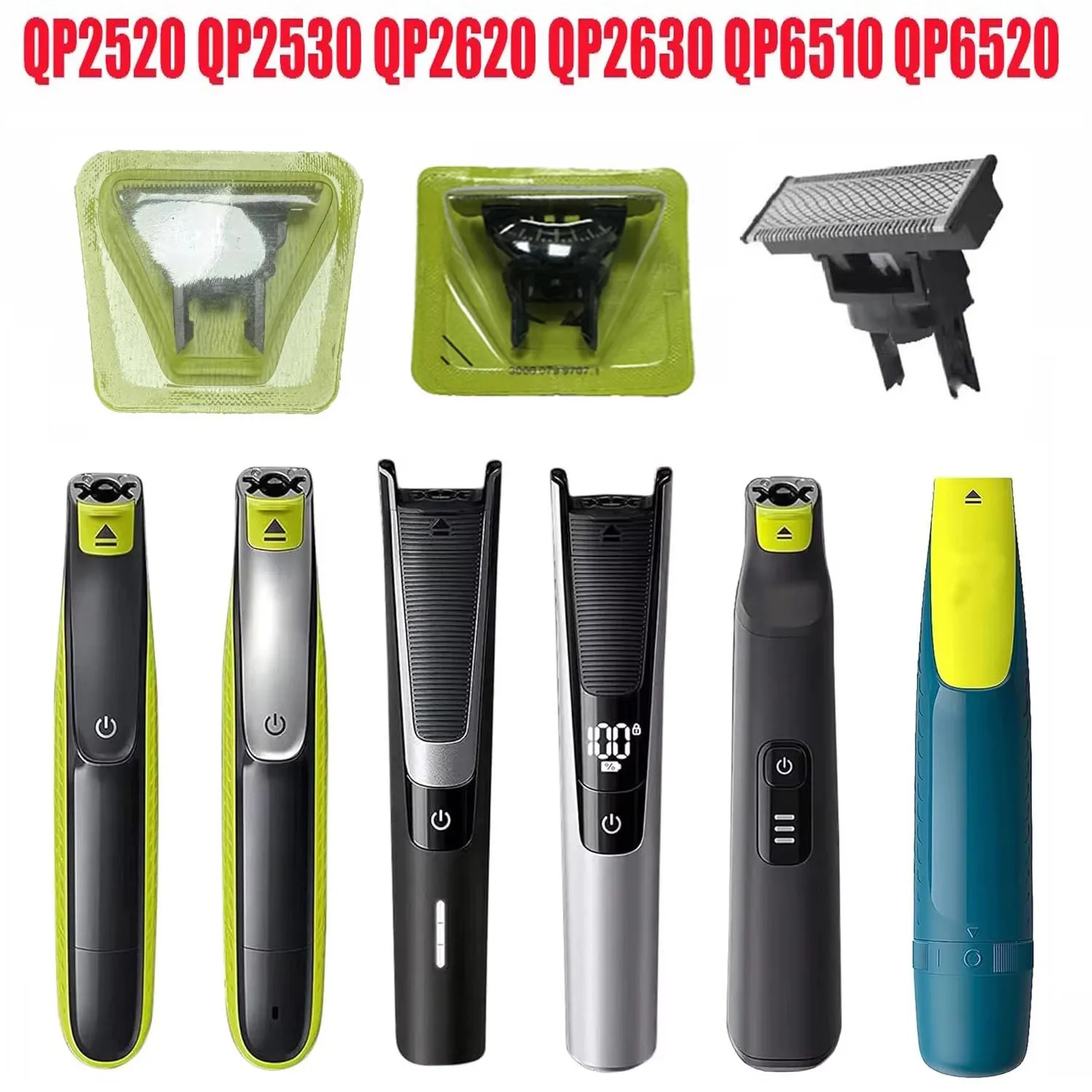 

1/2/3/5 Pcs Set Hair Trimmer for One blade Replacement Blade Beard Shaver Head Trimmer QP2520 QP2530 QP2630 QP6510 QP6520 QP2523