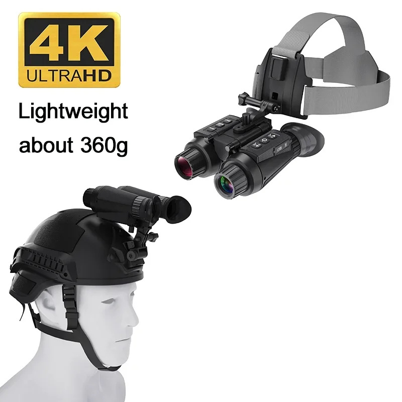 NV8300/NV8000/NV8160 Helmet Night Vision Binocular 300M Night Range 3D 4K FHD Video 36MP Image Rechargeable Battery for Hunting