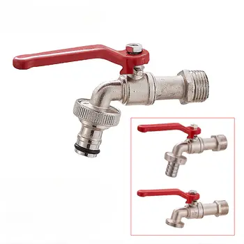 家用灌溉鋅合金花園水龍頭浴室水龍頭帶雙出水嘴和陽台水龍頭分水器戶外水龍頭 10 最佳銷售 水龍頭花園 - №6