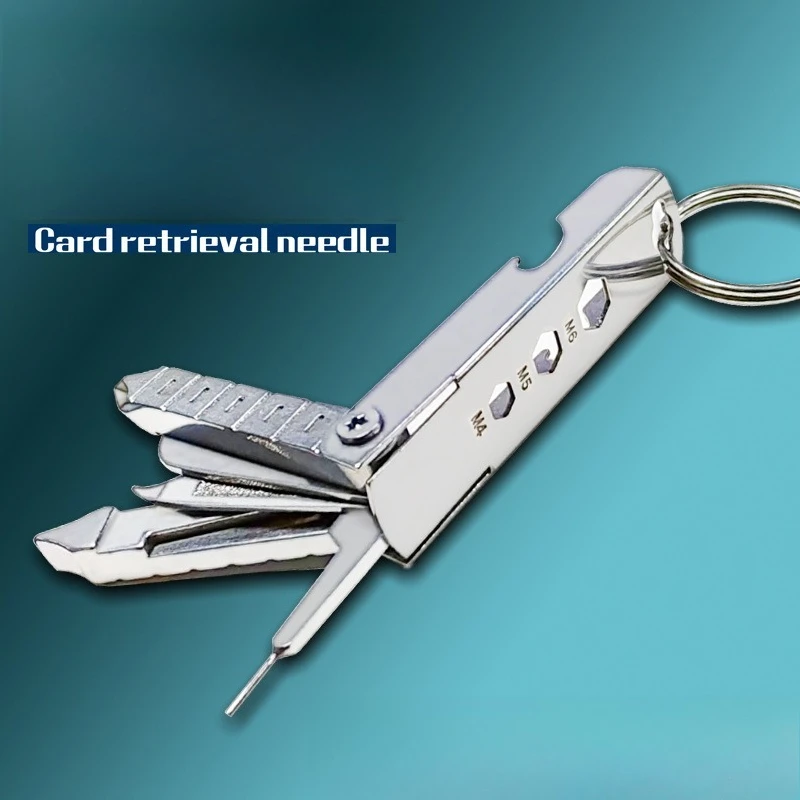 

Multi Functional Tool Cross Shaped Screwdriver Outdoor EDC Multi-purpose Repair Tool Creative Phone Holder Card Ejector Pin
