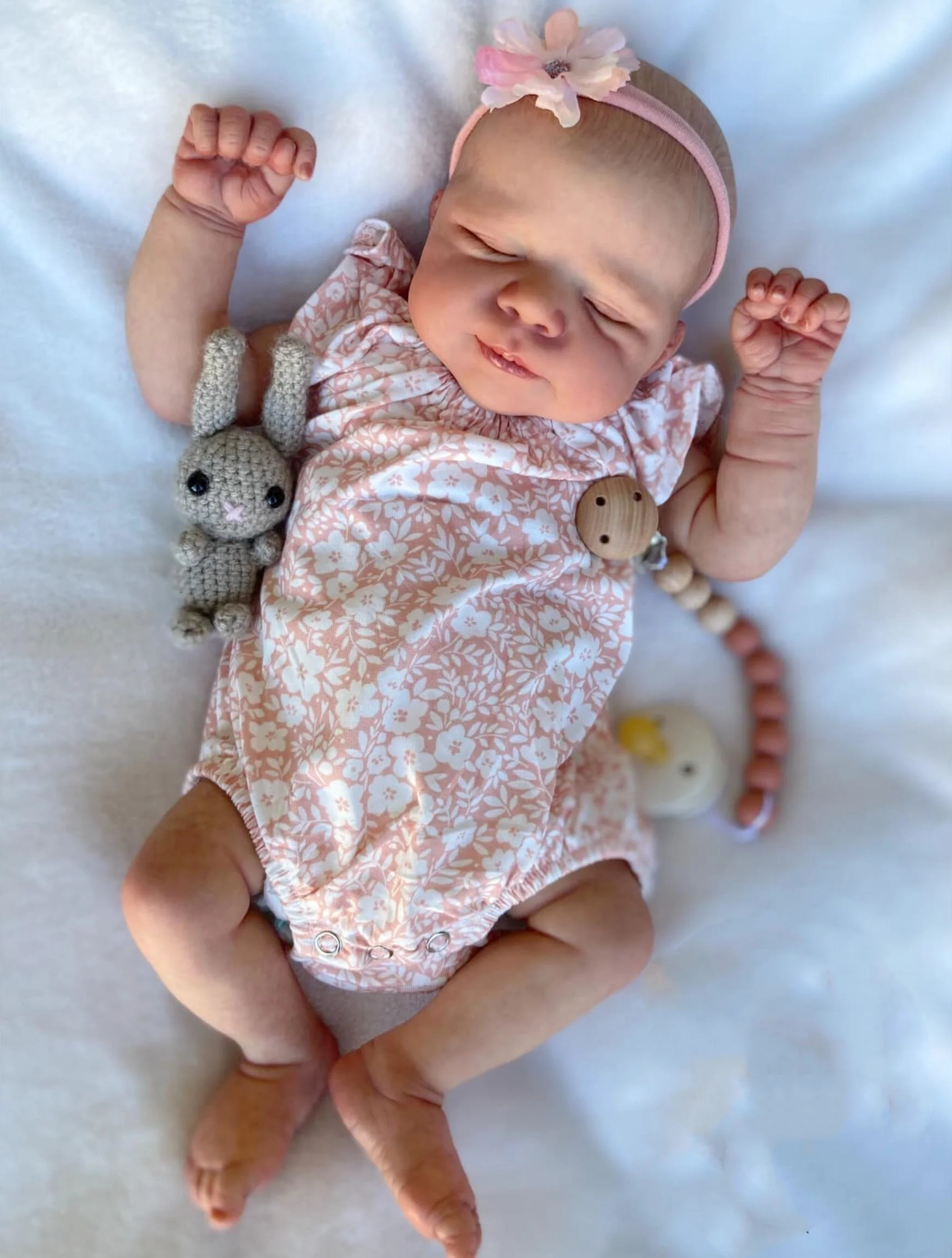 19 Inch 3D Skin With Visible Veins 48 CM Full Body Soft Vinyl Asleep Reborn Baby Doll Toy For Girl Lifelike Kid Art Bebe