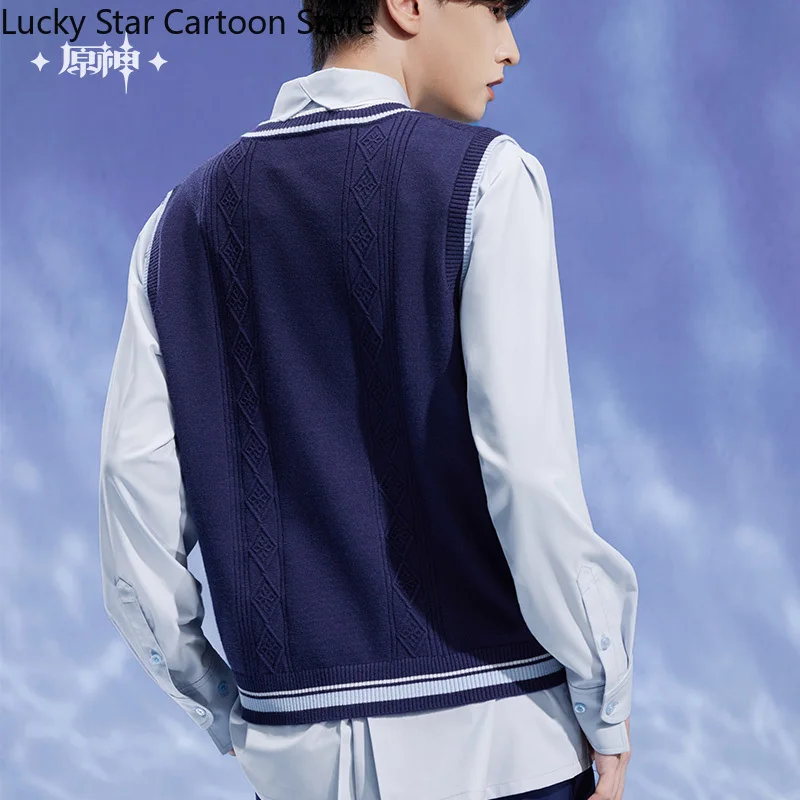 الأصلي ميهويو الرسمية Kamisato Ayato متماسكة سترة لعبة Genshin تأثير Ayato تأثيري حلي أنيمي هالوين هدية عيد ميلاد للجنسين