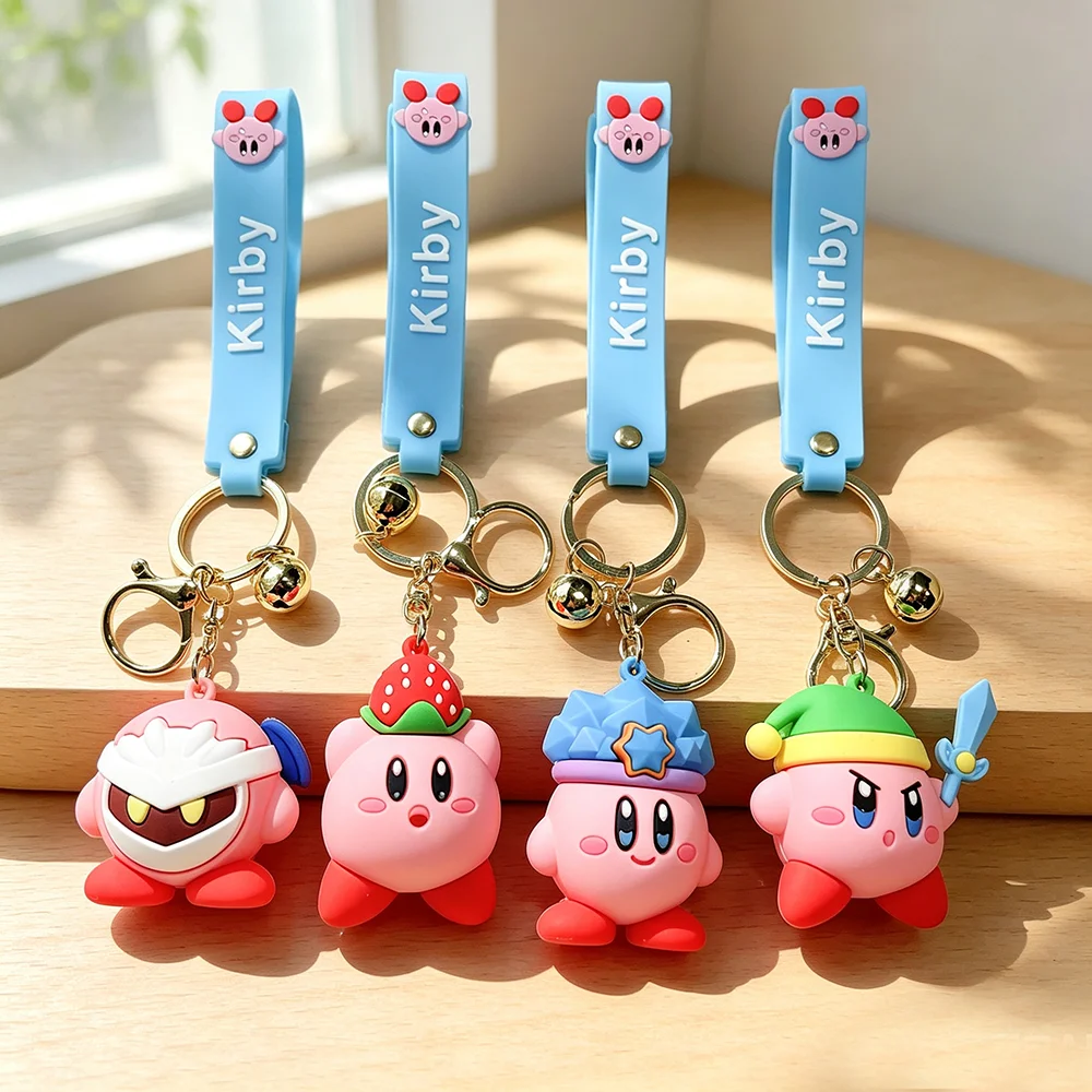 Phone Accessories Charms - Porte-clés Kirby Kawaii Rose Fraise &