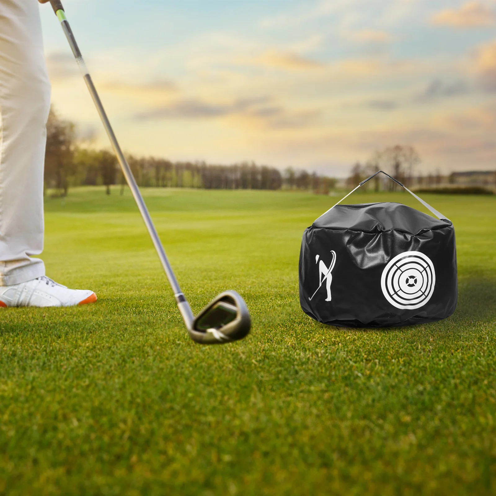 Golf Swing Training Bag Soft Durable Pouch Enhance Hitting Skills Suitable Beginners Professionals Convenient Golf Training
