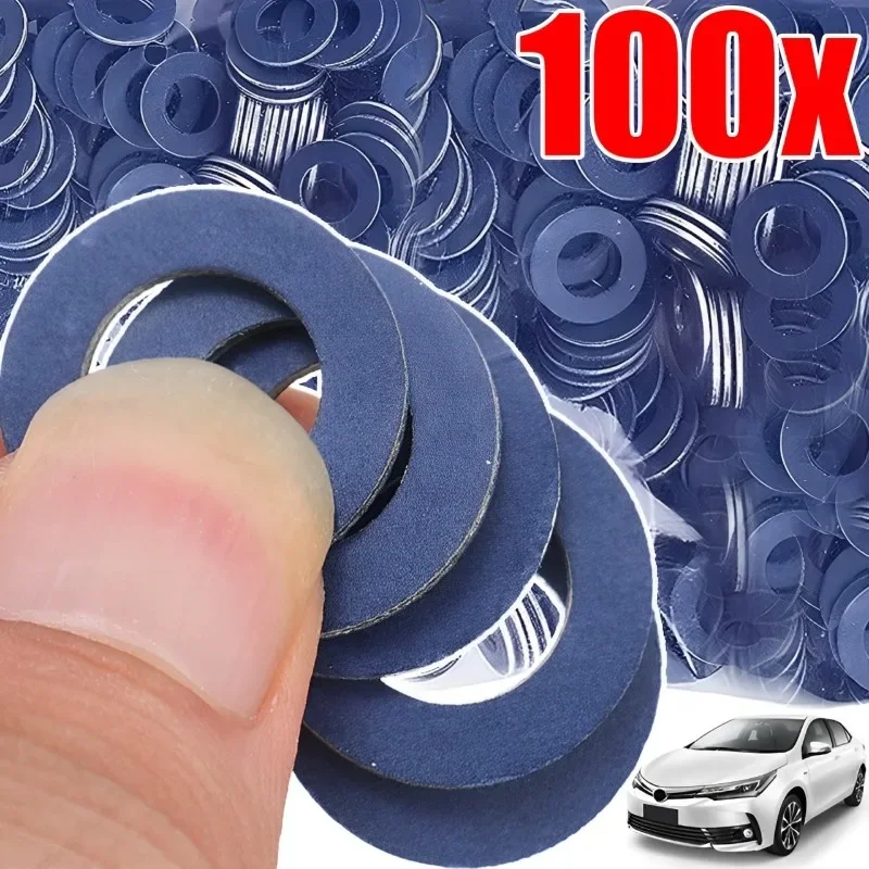 Car Oil Pan Drain Screw Gasket Engine Sump Oil Drain Bolt Seal Gasket 12mm Hole Nut Seal Ring for Toyota Lexus OE# 90430-12031