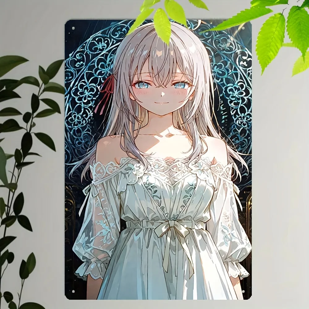 Alya Sometimes Hides Her Feelings in Russian Metal Tin Sign Anime Girl Retro Iron Plate Poster Home Bedroom Wall Decor Gift