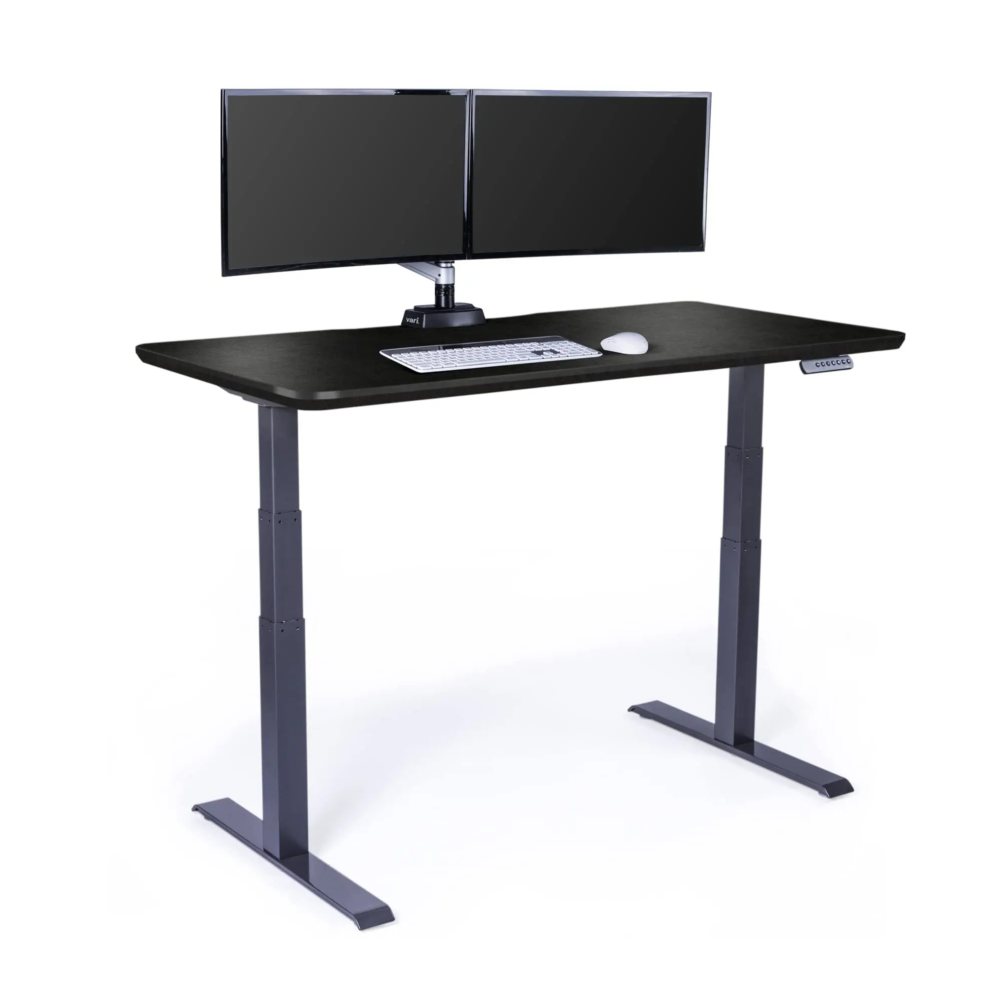 Classic Electric Standing Desk – 60x30 – Black/Slate