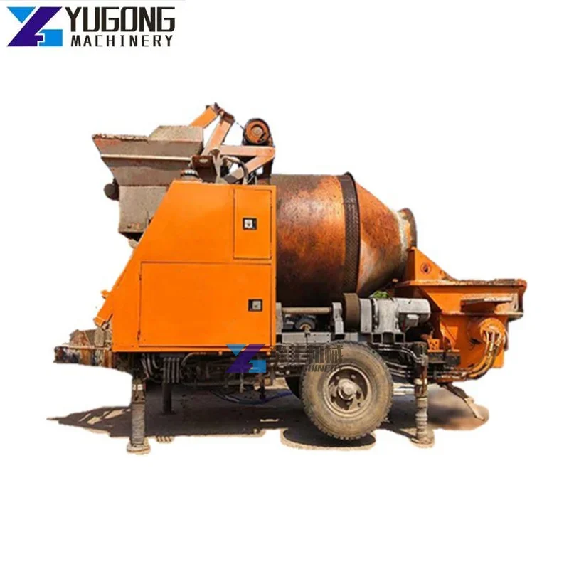 High Quality Concrete Mixer with Concrete Pump Trucks Hydraulic Pump with Trailer Self Loading Concrete Pumping Machine