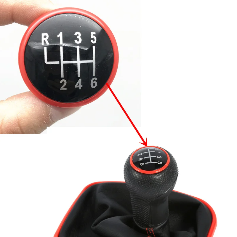 5/6 Speed Gear Shift Knob Lever Stick Cover Cap For VW Volkswagen Golf 4 Jetta MK3 MK4 GTI MK4 Bora LUPO POLO SEAT IBIZA CADDY