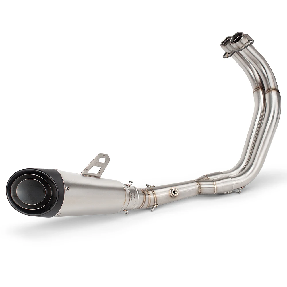 

Для YAMAHA MT07 FZ07 xsr700 2014-2024 мотоциклетная выхлопная полная система Escape Header передняя соединительная труба трехслойный глушитель