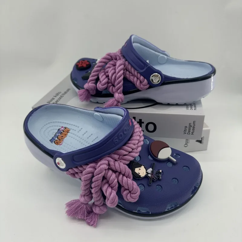 Anime Naruto Uzumaki Naruto Uchiha Sasuke Creative Fashionable Cartoon Pattern Comfortable Non-slip Wear-resistant Beach Sandals