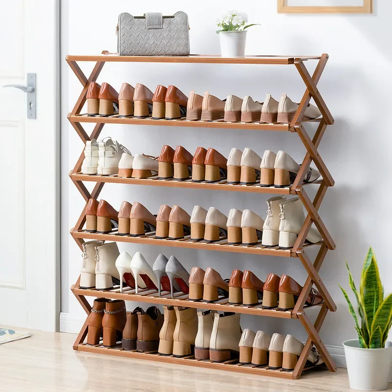 

Простая полка для обуви без установки в сборе, пыленепроницаемая дверь для гостиной, небольшой шкаф для обуви, складная многослойная полка для обуви
