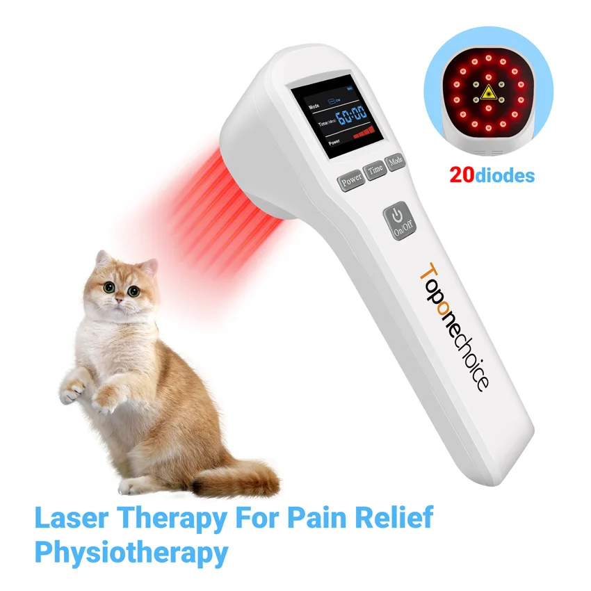 

650nm+808nm 20 Diodes Cold Laser Treatment for Pain Relief Red Light & Near Infrared Light Therapy for Sports Injuries Home Use