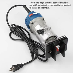 65 мм обрезной станок, фиксирующее основание, фрезерный локатор, портативный ручной кронштейн триммера, портативные принадлежности для деревообработки