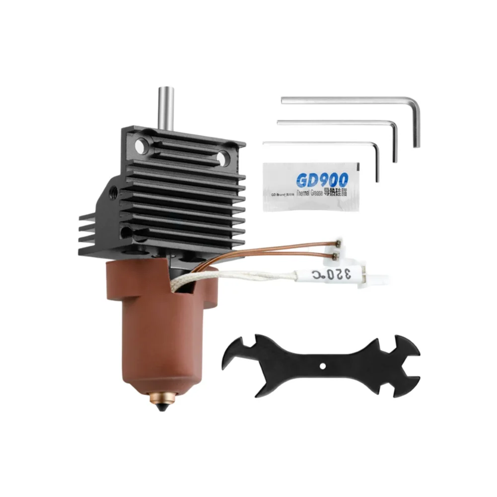 High Efficiency Extruder Hot End Kit with Heat Sink for 3D Printers Includes a 0 4MM Nozzle Designed for Optimal Performance