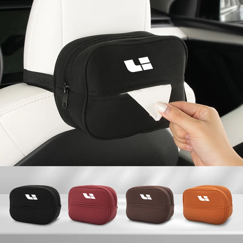 

Car Seatback Tissue Box Paper Storage Bag Napkin Holder Accessories For Lixiang LEADING IDEAL L6 L7 L8 L9 Li ONE MEGA