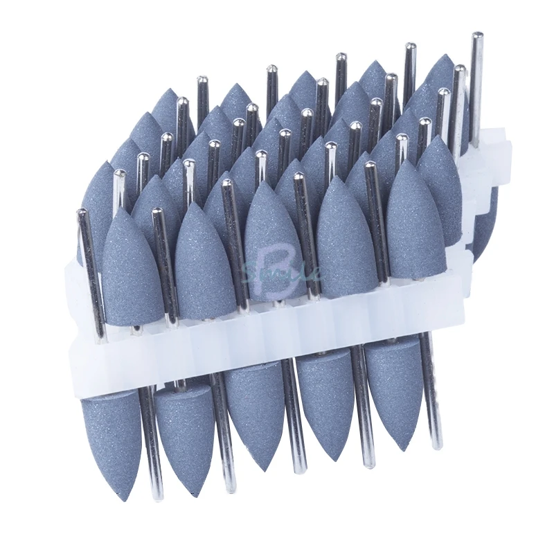 useful durable 50Pcs/pack Dental silicone Polishers Resin Base Acrylic 2.35mm Polishing Burs for Dental lab Polishing tool