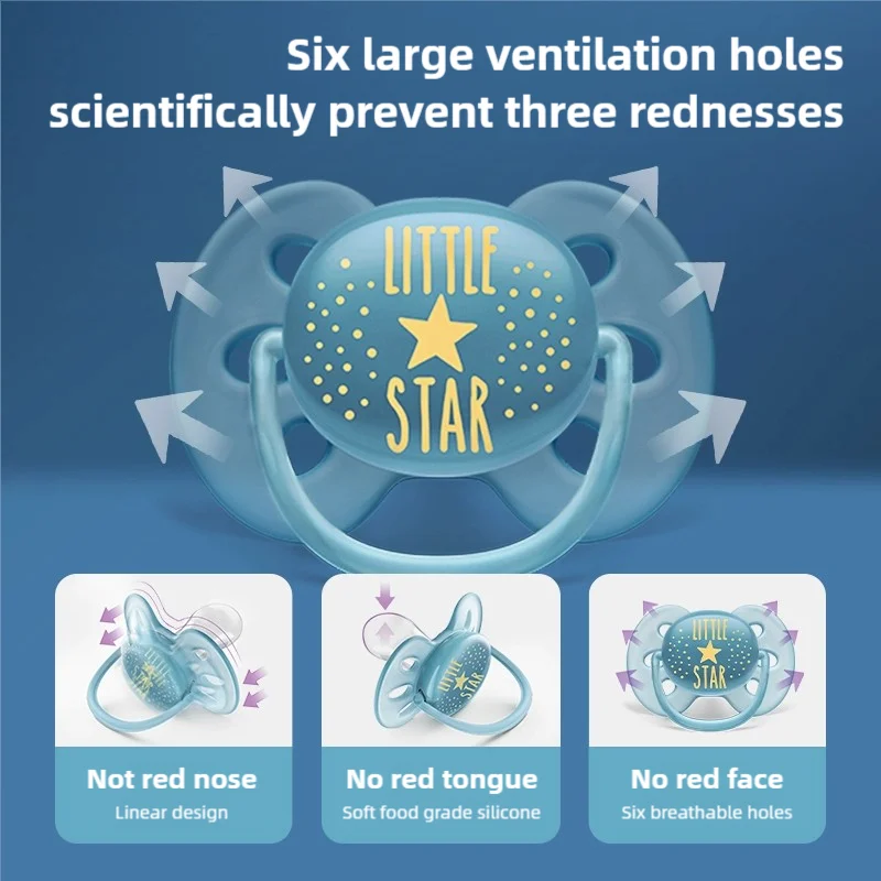 PHILIPS AVENT Soothing Pacifier for Newborns 0-18 Months – Silicone| Anti-Colic Ventilated Design | BPA-Free & Odorless