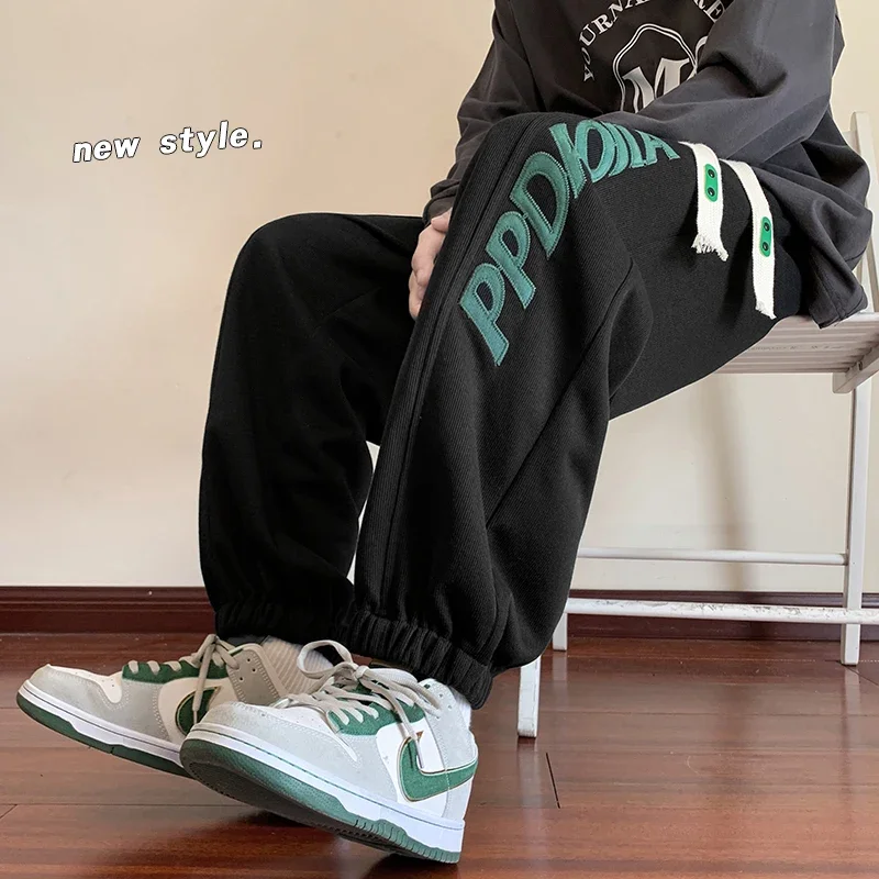 High Quality Brand Wide Pants Baggy Pants Men Sweatpants Men's Clothing Original Brands Korean Popular Clothes Streetwear New