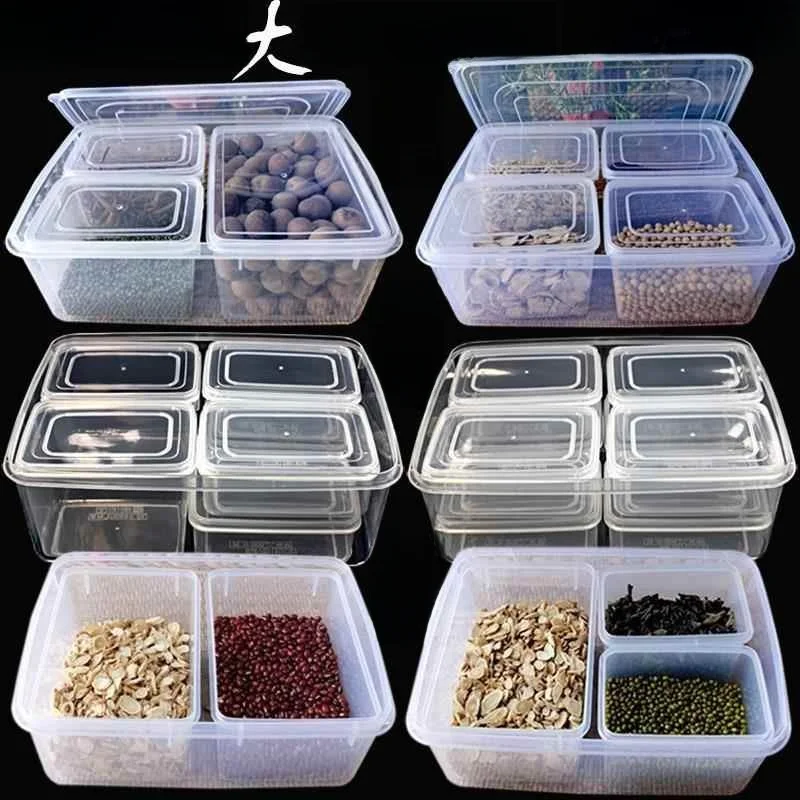 

Kitchen Plastic Storage Box Sed Multi-id Divided Container Large Medium Small Size Food Preservation Container Fly Blue ...