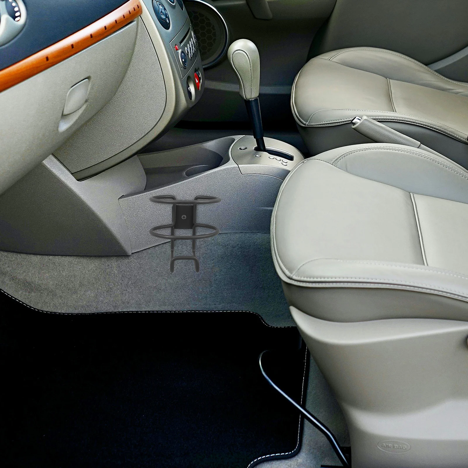 

Car Boat Cup Holder Black Metal Side-Mounted Universal Drink Organizer For Vehicles Yachts Trucks Canoes Marine