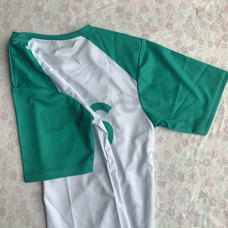 CosplayCalamari Giocatore di giochi Costume cosplay Corea Travestimento Abito da uomo per la squadra Felpa sportiva blu Festa di carnevale di Halloween Co