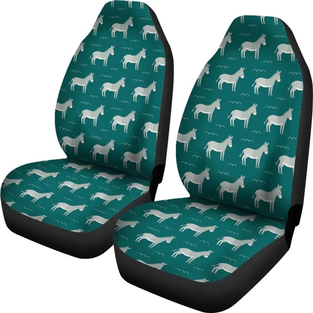 Pattern Print Donkey Seat Cover Car Seat Covers Set 2 Pc, Car Accessories Car Mats