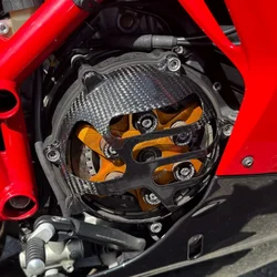 Side Engine Generator Clutch Case Cover Fairing ( Dry Clutch ) For Ducati Streetfighter/S/848 2009-2015 Carbon Fiber