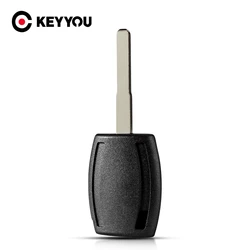 KEYYOU-carcasa para llave remota, transpondedor sin cortar, HU101, hoja en blanco, para Ford Fiesta, Mondeo, Focus, c-max, s-max, Galaxy, Kug, 10 Uds.