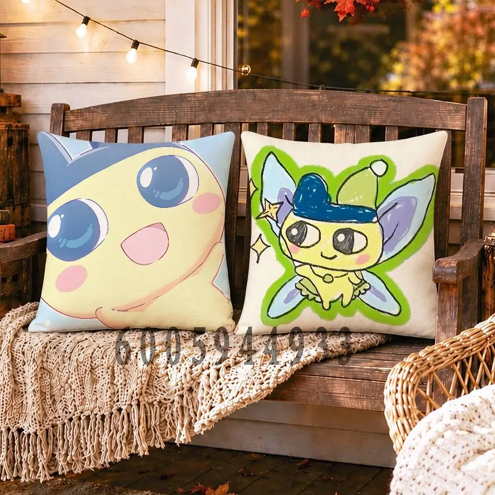 M-Mametchi Anime Celebrity Merchandise All-Match Printed Pillow Case Sofa Car Office Room Decoration Protector