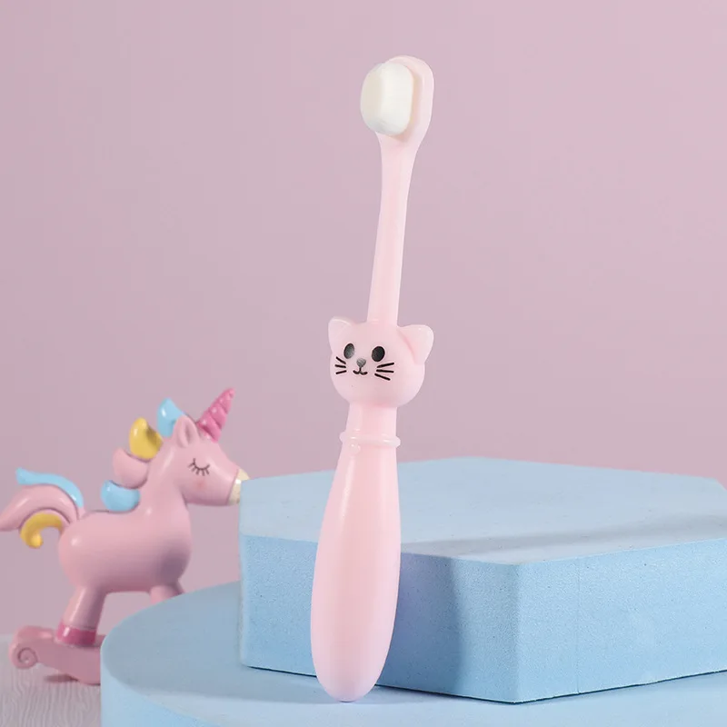 Children Babies Tooth Brushes Kid Cartoon Cat Super Soft Bristle Toothbrush High Quality Training Cheap Dental Care for 1-6Y Kid