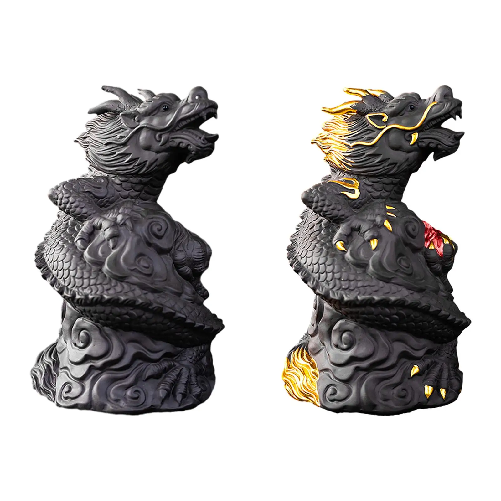 Chinese Tea Pet Dragon Animal Statue Kung Fu Tea Pet for Desktop Tea Table