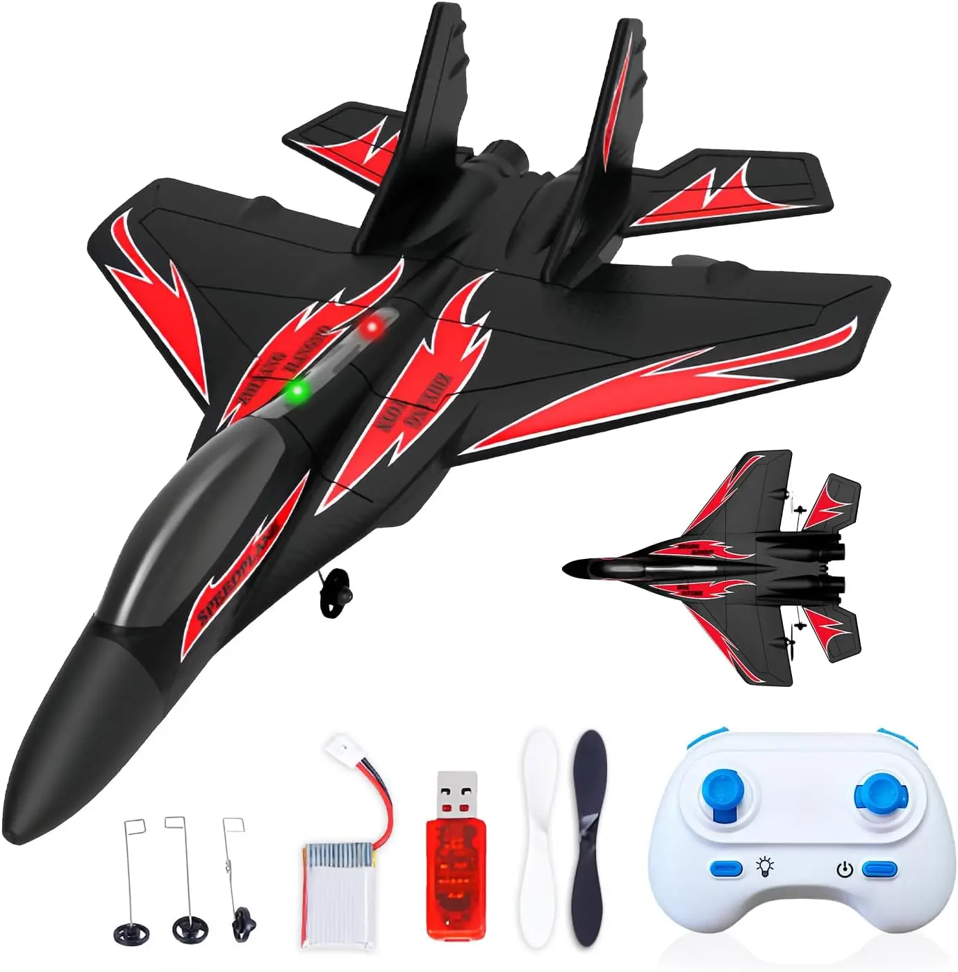 

Foam RC Wireless Airplanes RC Planes, Remote Control Fighter Toys, Hobby Rc Airplanes Easy to Fly for Kids Boys Adults(Black)