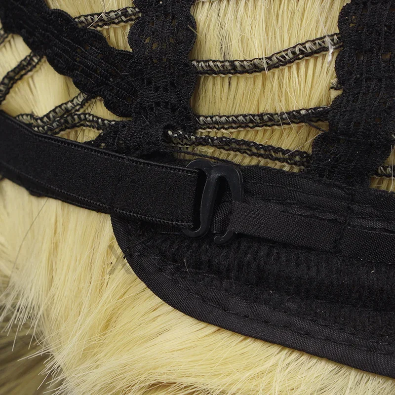 Peruka do cosplayu Anime Haitani Ran Haitani Rindo Tenjiku Rokuhara Tandai, podwójny długi warkocz, peruka + czepek pod perukę