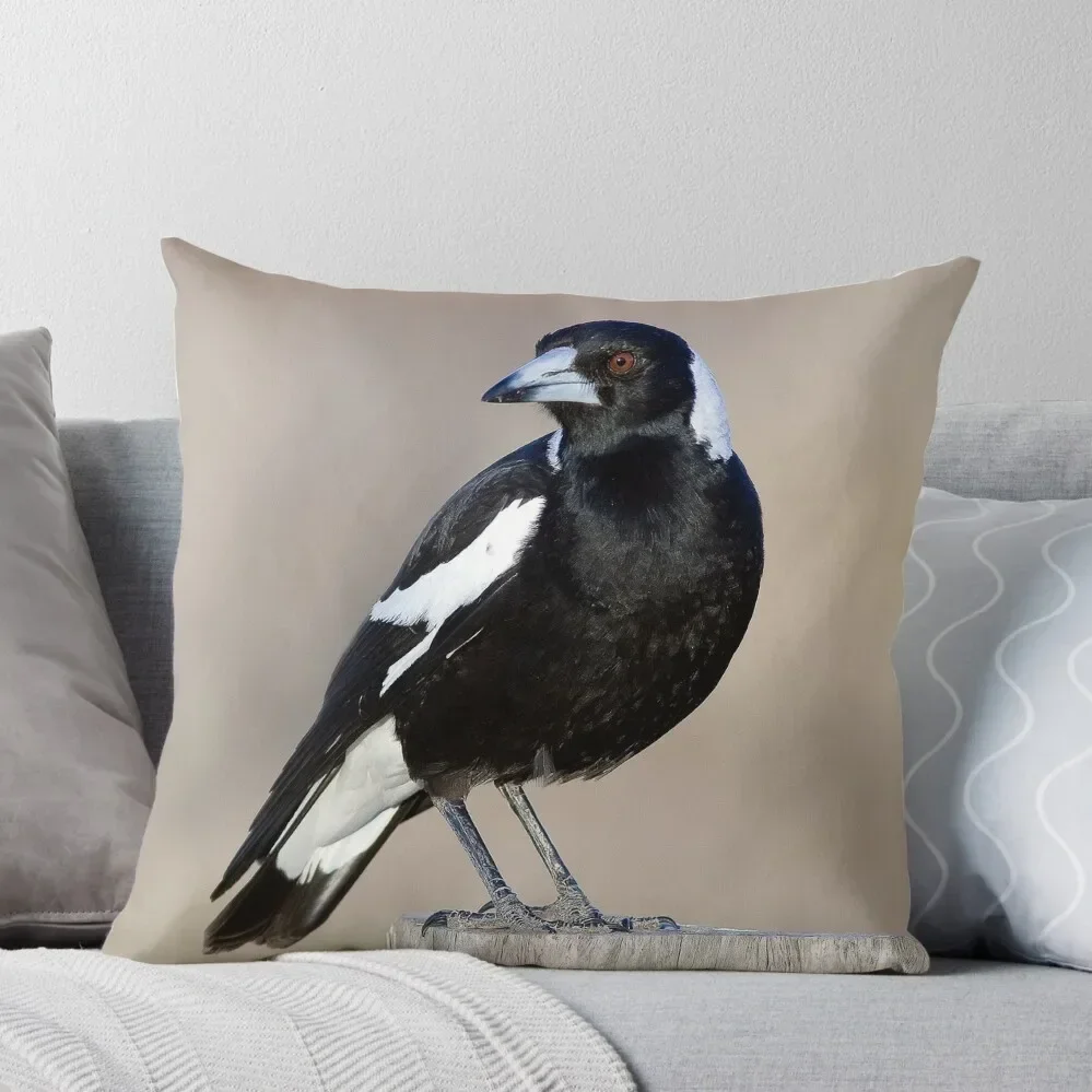 Australian Magpie Throw Pillow Sofas Covers pillows decor home Pillow