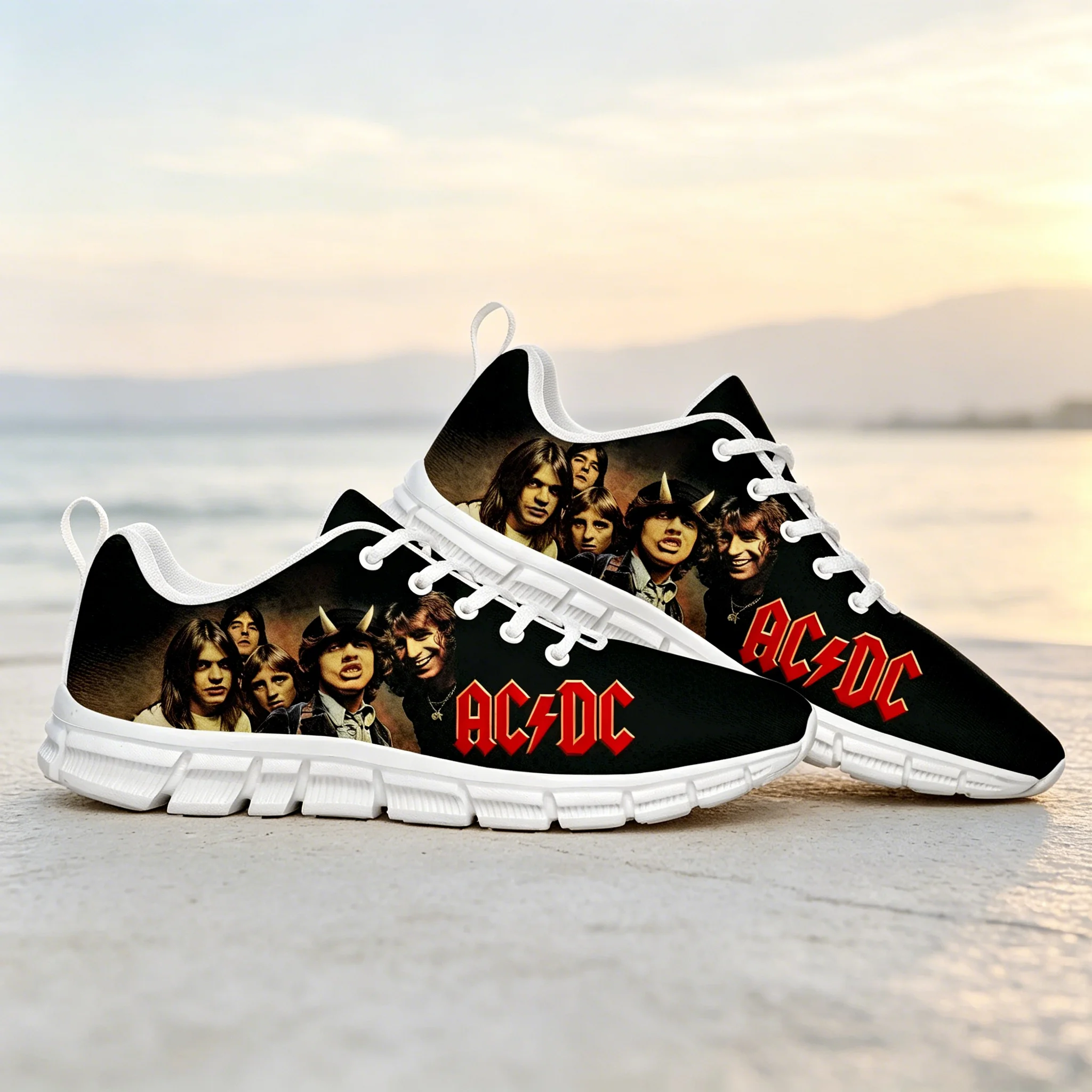 

AC/DC Rock Music Sneakers Men Women Custom Printed Band Logo Fan Gift Lightweight Sports Shoes