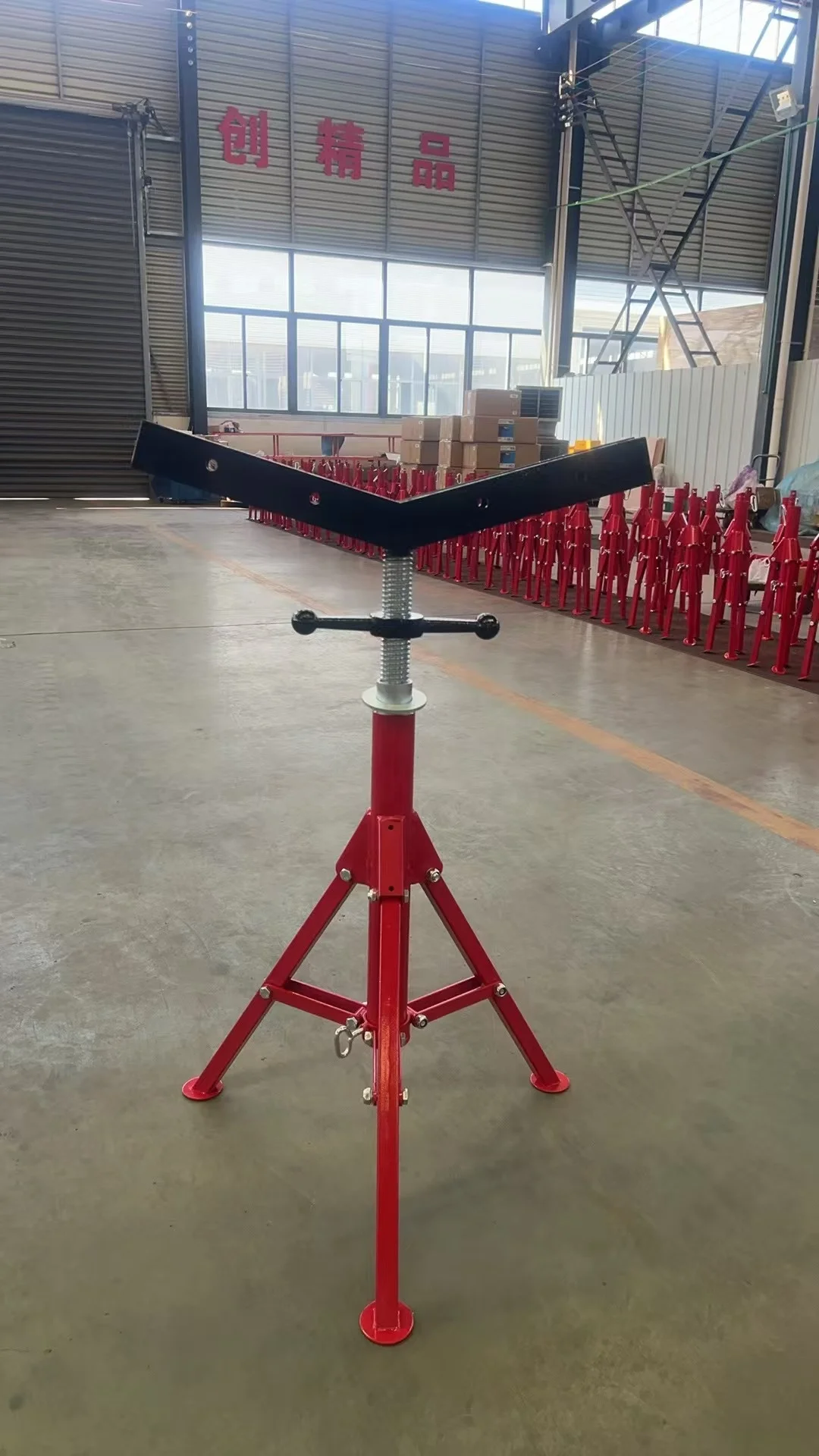 36inch Folding Leg Pipe Stand With V Head, 36inch Pipe Jack Stand